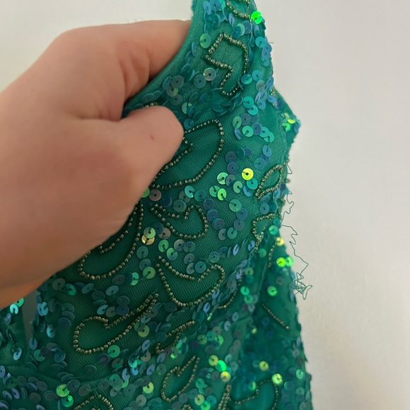 Ashley Lauren mermaid sequined dress size 10 - Picture 3 of 8